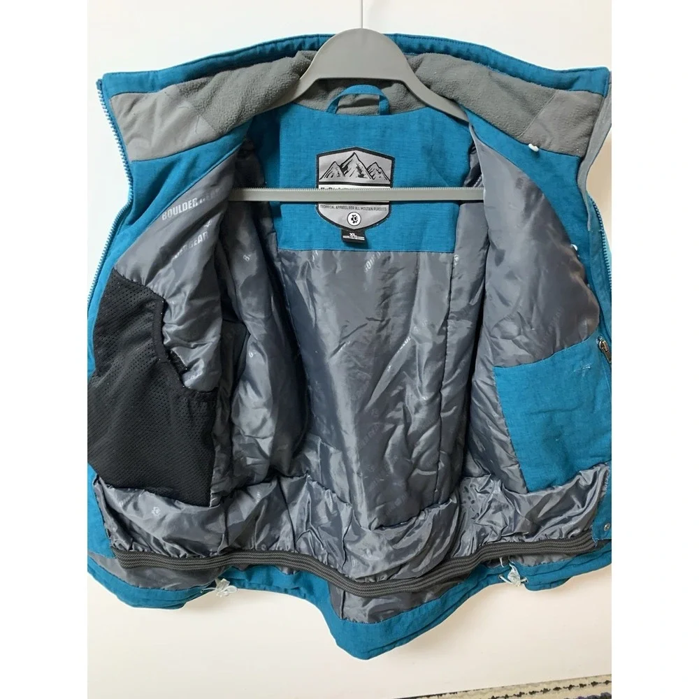 Boulder Gear Womens Ski Jacket Performance Size XL‎ Teal Block Snow Winter